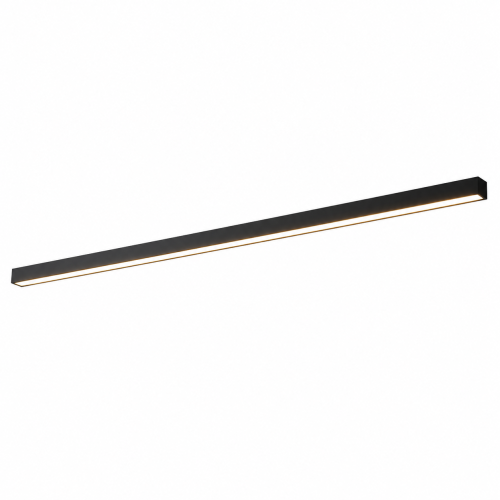 Lampa Sufitowa LED Czarna Linear Ceiling Slim 120cm Plafon Natynkowy Kinkiet