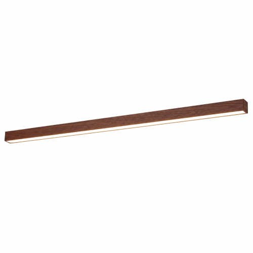 Lampa Sufitowa LED Drewniana Linear Ceiling Walnut 150cm Plafon Natynkowy Kinkiet Japandi Orzech