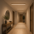 Lampa Sufitowa LED Drewniana Linear Ceiling Walnut 100cm Plafon Natynkowy Kinkiet Japandi Orzech