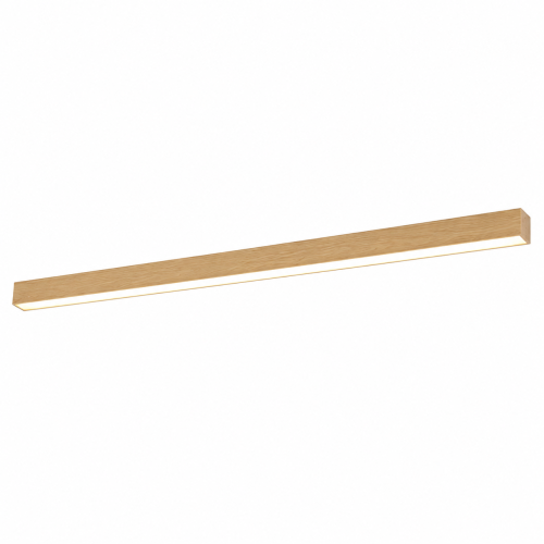 Lampa Sufitowa LED Drewniana Linear Ceiling Walnut 150cm Plafon Natynkowy Kinkiet Japandi Orzech