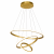 Lampa Wisząca LED Złota Triple Ring Gold Modern Żyrandol 3 Okręgi Glamour