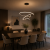 Lampa Wisząca LED Czarna Triple Ring Black Modern Żyrandol 3 Okręgi Glamour