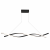 Czarna Lampa Wisząca LED Liniowa Fala 100 cm Modern Minimalist WAVE LINE
