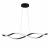 Lampa Wisząca LED Czarna Wave Twist 92cm Skręcona Fala 4500lm Nad Stół Modern Loft