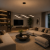 Lampa Wisząca LED Czarna Wave Twist 92cm Skręcona Fala 4500lm Nad Stół Modern Loft