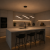 Lampa Wisząca LED Czarna Wave Twist 92cm Skręcona Fala 4500lm Nad Stół Modern Loft