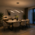 Lampa Wisząca LED Chromowa Wave Twist 92cm Skręcona Fala 4500lm Nad Stół Modern Loft