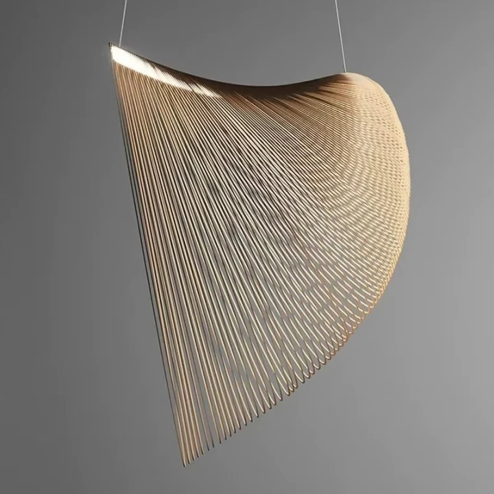 Nowoczesna Lampa Wisząca Nest Fall 40 / 60 / 80 cm wood color