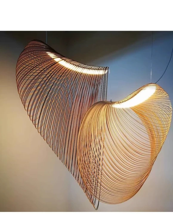 Nowoczesna Lampa Wisząca Nest Fall 40 / 60 / 80 cm wood color