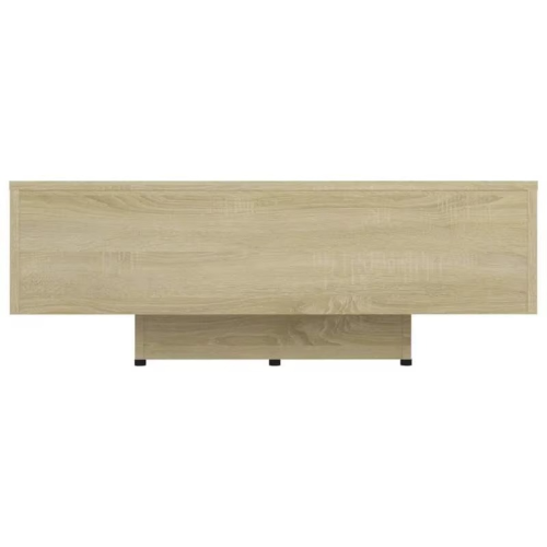 Nowoczesny stolik kawowy z półkami 85 × 55 × 31 cm – dąb sonoma