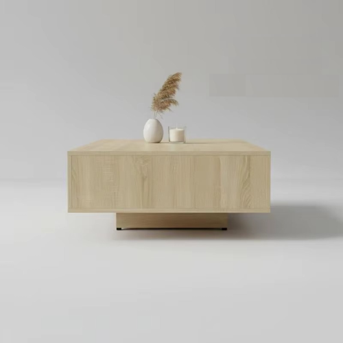 Nowoczesny stolik kawowy z półkami 85 × 55 × 31 cm – dąb sonoma