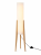 Lampa Stojąca Drewniany Trójnóg Podłogowa LED 3 Barwy Światła Włącznik Nożny 127cm