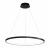Nowoczesna Lampa Wisząca Czarne Koło LED Ring Glamour