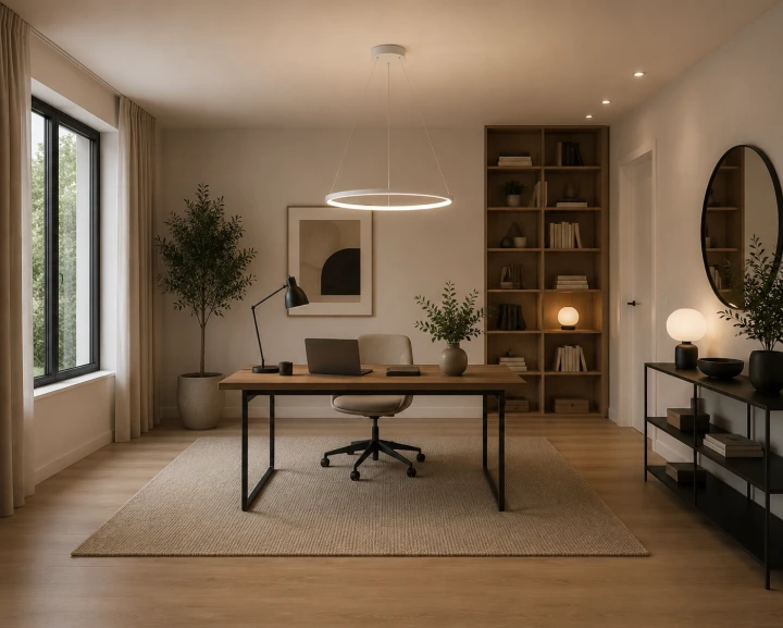 Nowoczesna Lampa Wisząca Białe Koło LED Ring Glamour