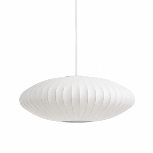 Lampa Wisząca Japandi Kula Dysk Biała Papierowa Bubble Lamp do Sypialni