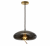 Lampa Wisząca Szklany Dysk Dymiony Grafit Czarny Sypialnia Loft