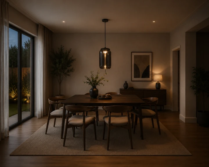 Lampa Wisząca Szklany Walec Czarny Sypialnia Glamour