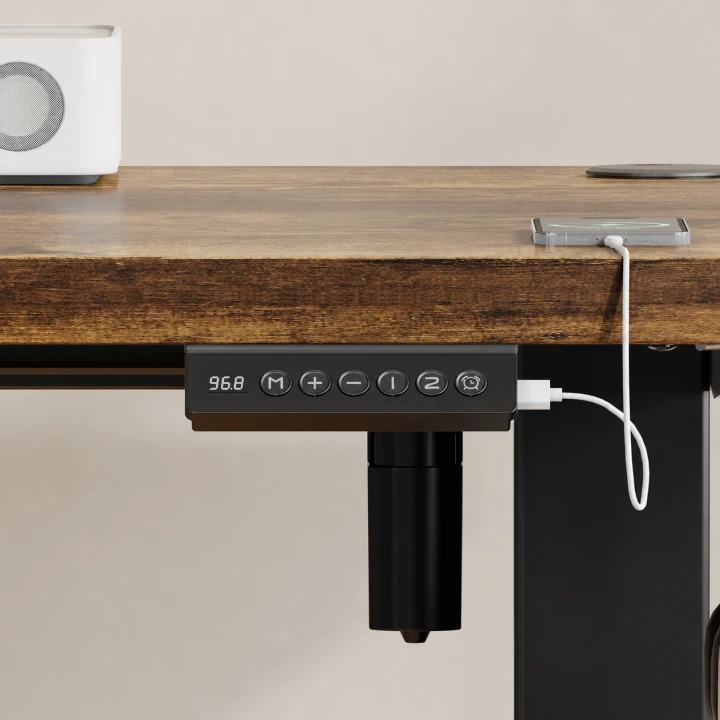 Biurko Komputerowe Regulowane Elektrycznie + USB 120cm