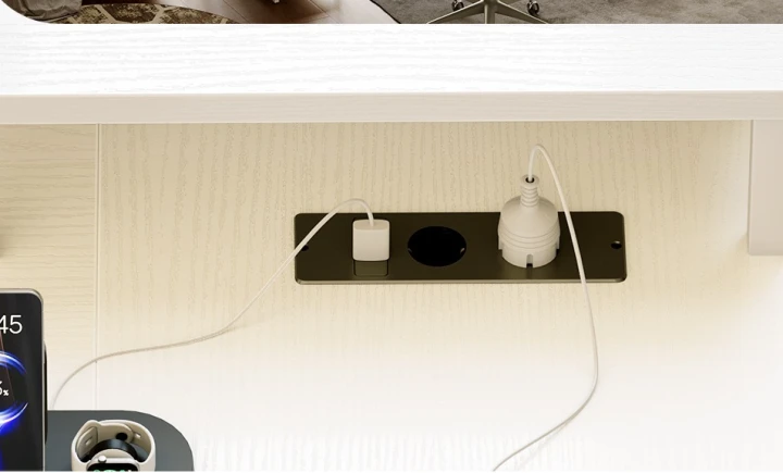 Biurko Biuro ColesHome Szuflady Szafka porty USB 190cm