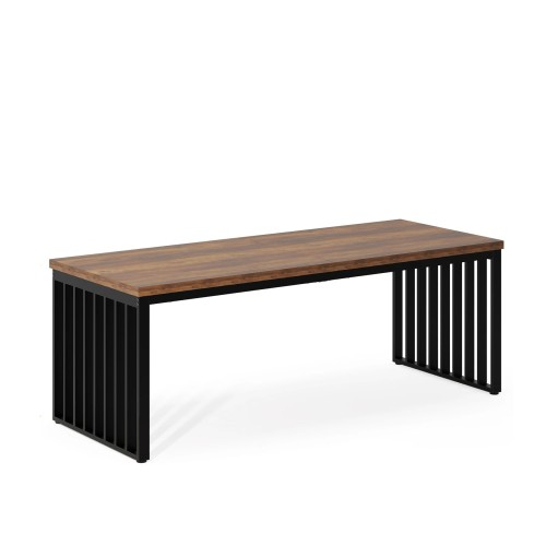Biurko Loft 180x70cm Duże Stół Metalowe Nogi Lamela Dąb Rustykalny