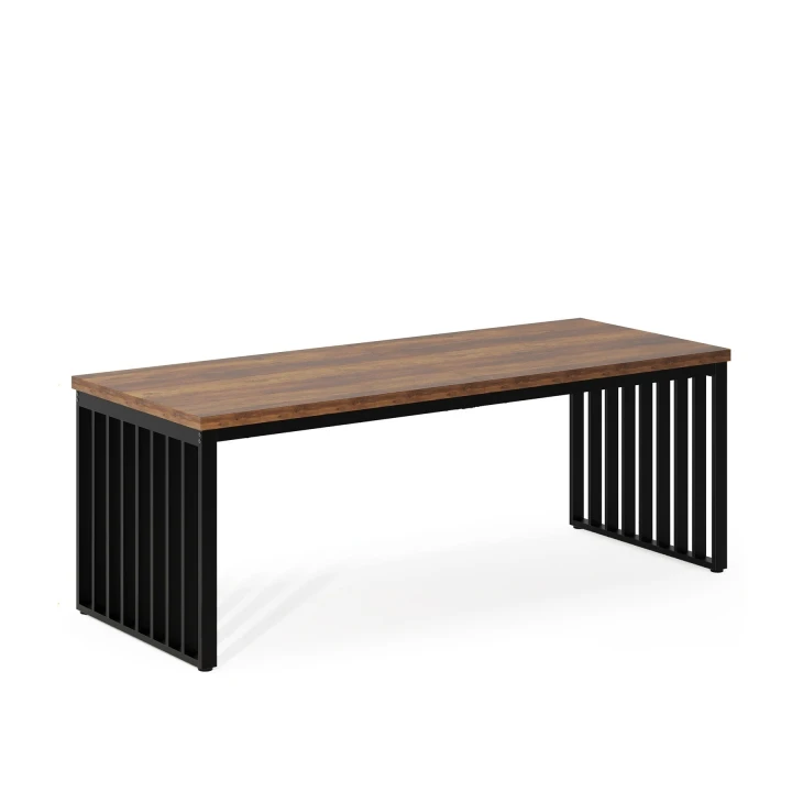 Biurko Loft 180x70cm Duże Stół Metalowe Nogi Lamela Dąb Rustykalny