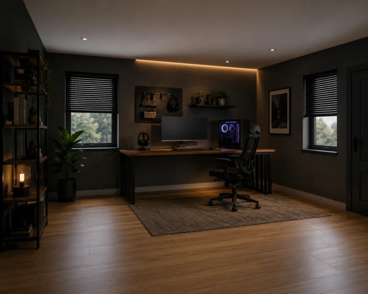 Biurko Loft 180x70cm Duże Stół Metalowe Nogi Lamela Dąb Rustykalny