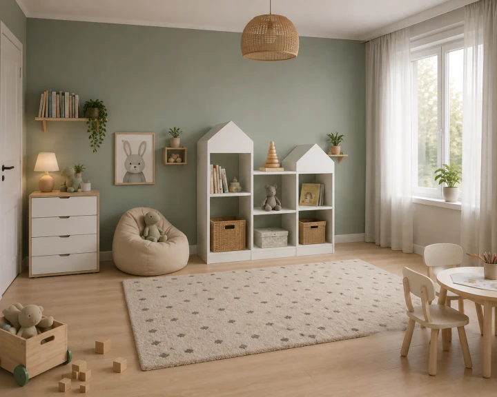 Regał Dziecięcy Domek na Zabawki Książki Biały Szafka Organizer Półki Zamek