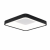 Plafon LED Sufitowy Czarny Kwadratowy Ryflowany 50cm 72W Modern + Pilot