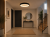 Plafon LED Sufitowy Czarny Okrągły Ryflowany 50cm 68W Modern + Pilot