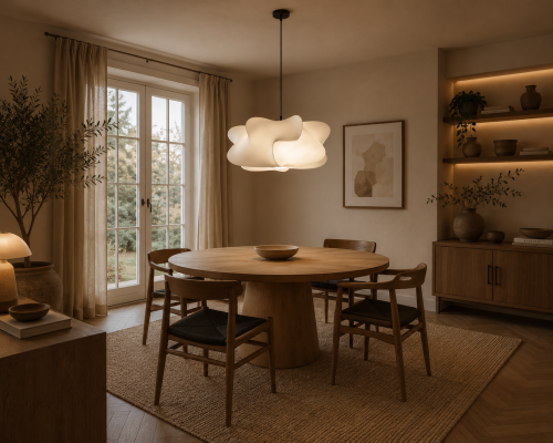Lampa Wisząca NIMBUS White Cloud Designerska Biała Chmura do Sypialni i Pokoju
