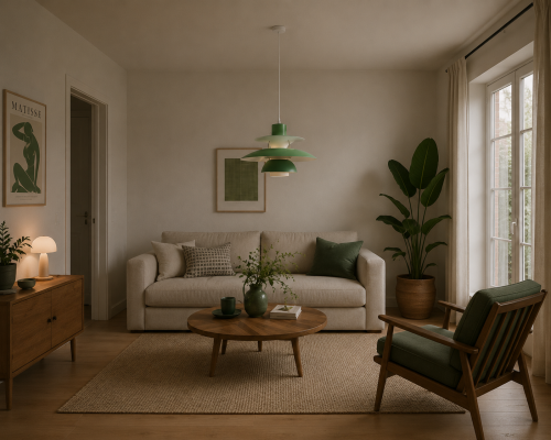 Lampa Wisząca PH Żyrandol Skandynawski Talerze Nordic Green