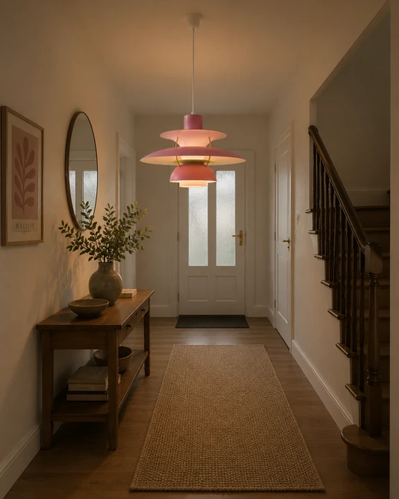 Lampa Wisząca PH Żyrandol Skandynawski Talerze Nordic Pink