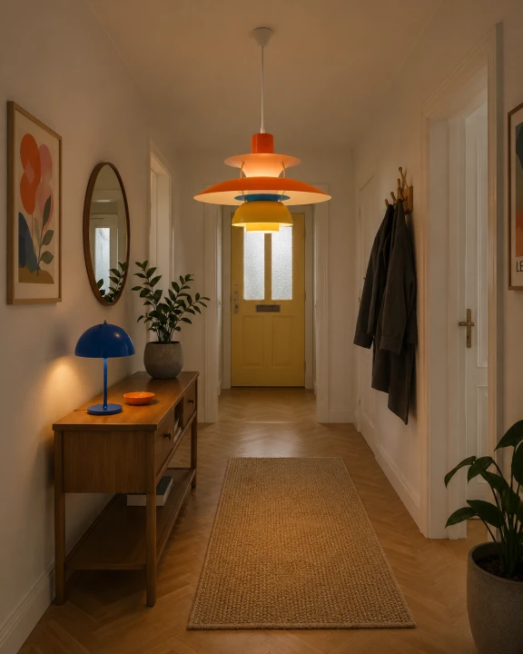 Lampa Wisząca PH Żyrandol Skandynawski Talerze Nordic Orange