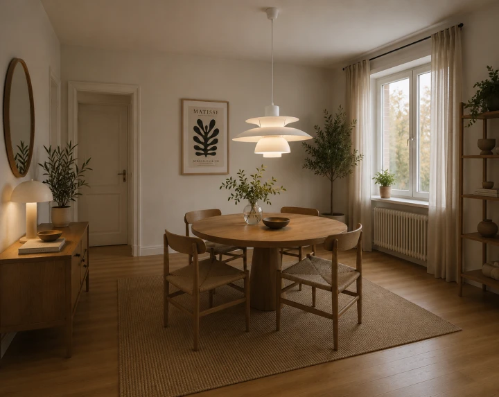 Lampa Wisząca PH Żyrandol Skandynawski Talerze Nordic White