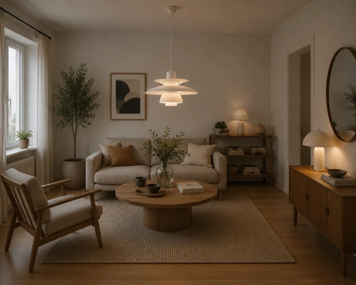 Lampa Wisząca PH Żyrandol Skandynawski Talerze Nordic White