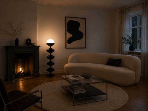 Lampa podłogowa Bella Notte 120 cm czarna