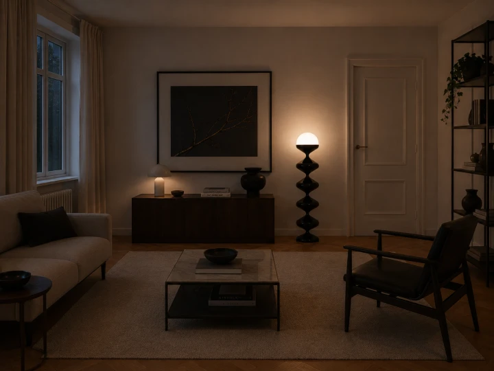 Lampa podłogowa Bella Notte 120 cm czarna