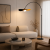 6247a Lampa podłogowa łukowa LED Aurora Arc do salonu i sypialni