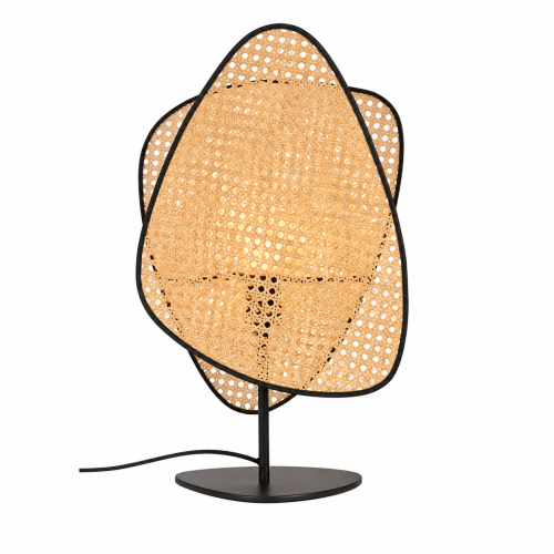 Lampa podłogowa stojąca Boho Bali Glow z plecionym abażurem