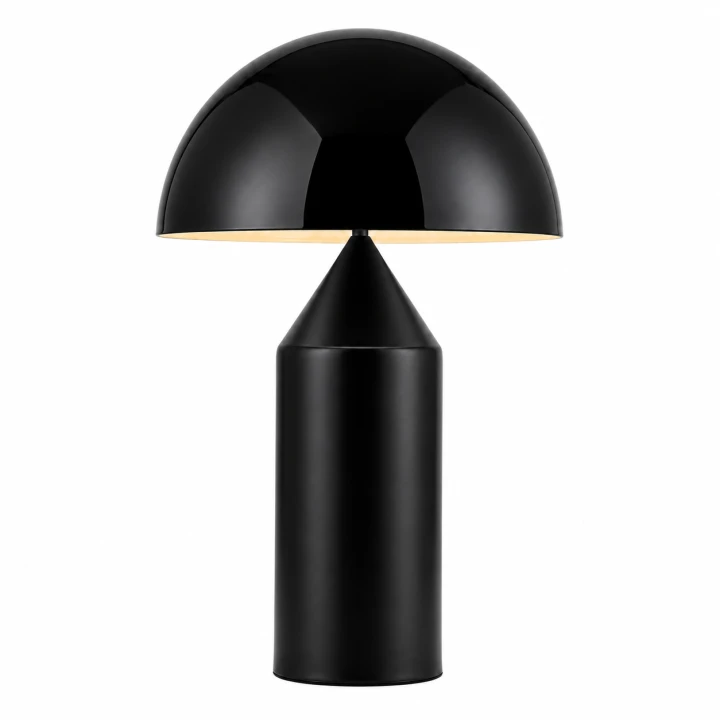 Lampa stołowa Aurelia Black Modern Glamour Czarna