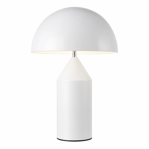 Lampa stołowa Aurelia White Modern Glamour Biała
