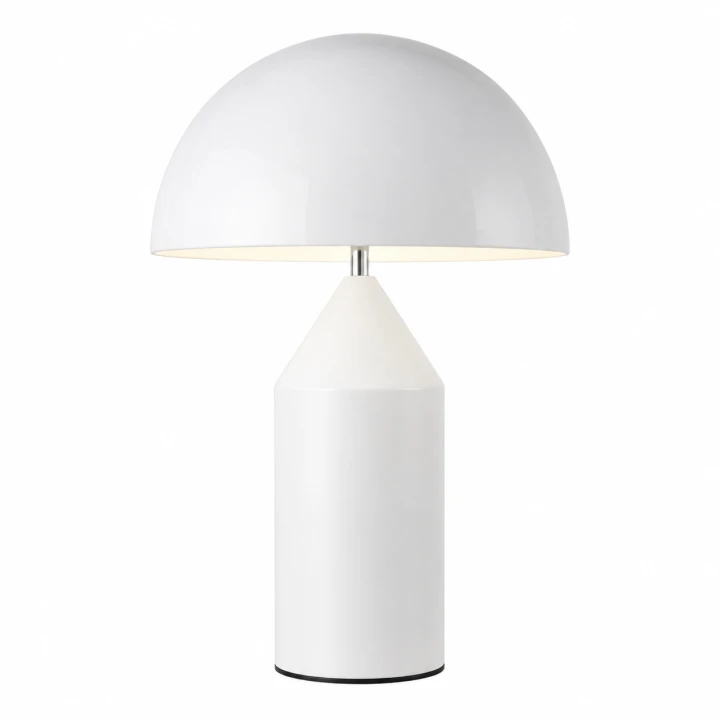 Lampa stołowa Aurelia White Modern Glamour Biała