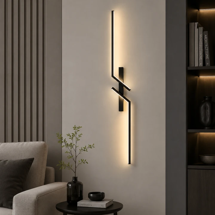 Kinkiet ścienny Lampa LED Linea Noir czarny