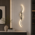 Kinkiet ścienny oświetlenie LED Luxora Wave czarny